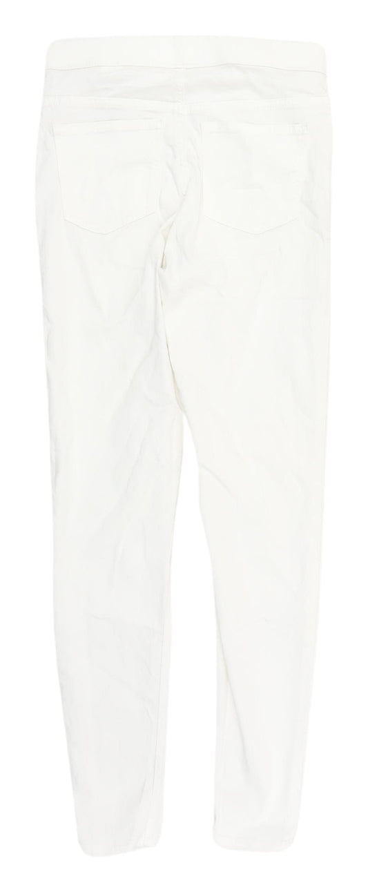 Marks & Spencer White Jeggings Women Size 8 Elastic Waist