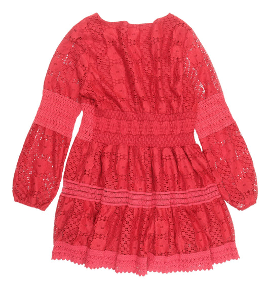 Joe Browns Red Lace Short A-Line Dress, Size 10