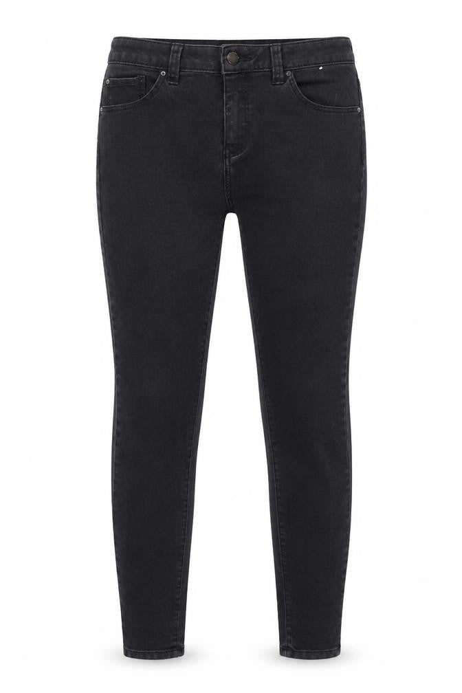 Front view of Denim Co. Women's Black Skinny Jeans, size 10