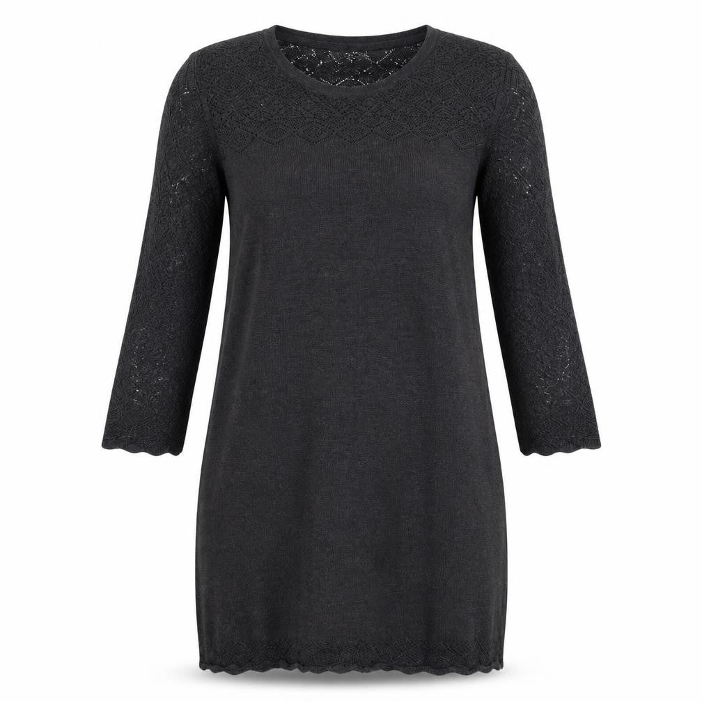 Womens UK 10 Regular FatFace Black Tunic