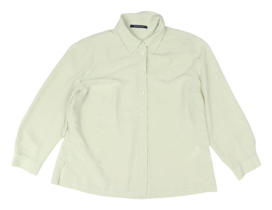 Windsmoor Women's Ivory Blouse Size 18, Classic Button-Up