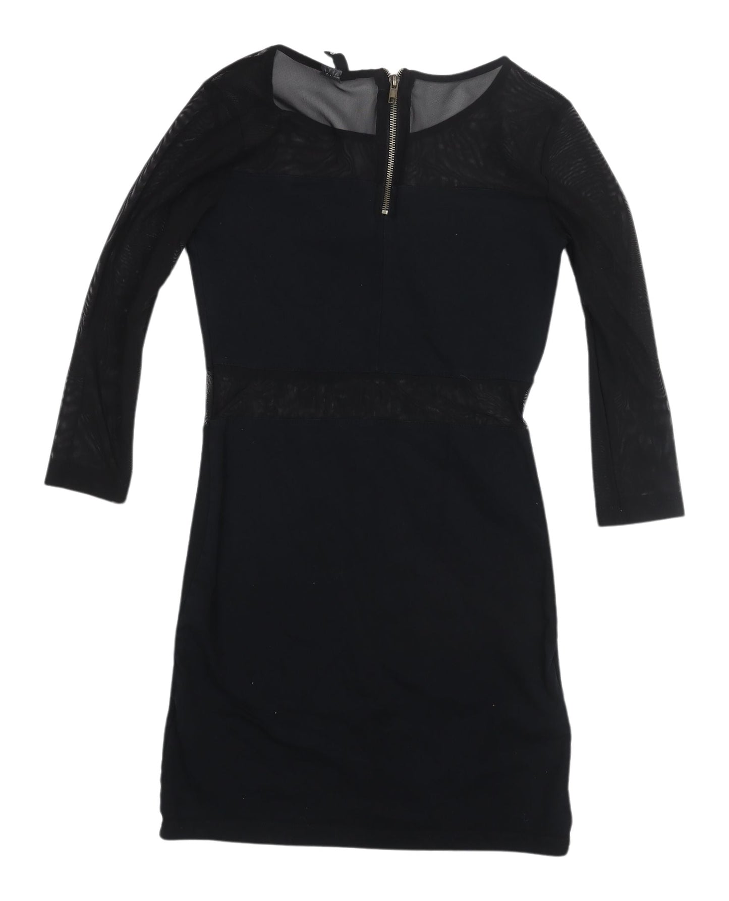 H&M Women's Black Bodycon Mini Dress Size 8