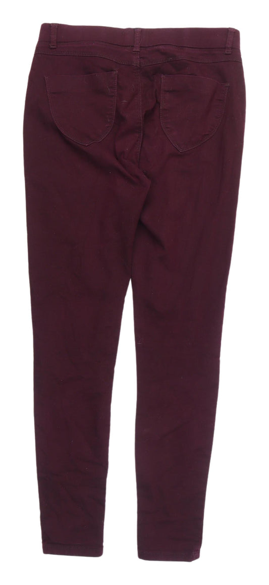 Dorothy Perkins Women's Purple Skinny Jeans Size 10 S