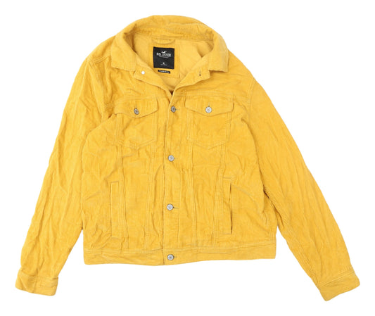 Hollister Women's Yellow Corduroy Women's XL Jacket