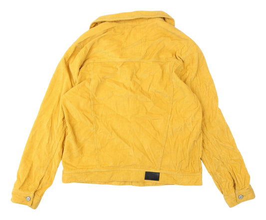 Hollister Women's Yellow Corduroy Women's XL Jacket