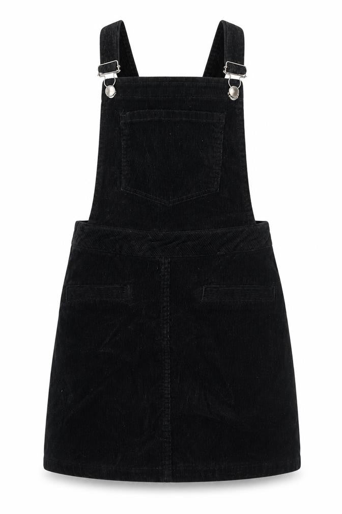 Divided Women's Black Corduroy Pinafore Dress