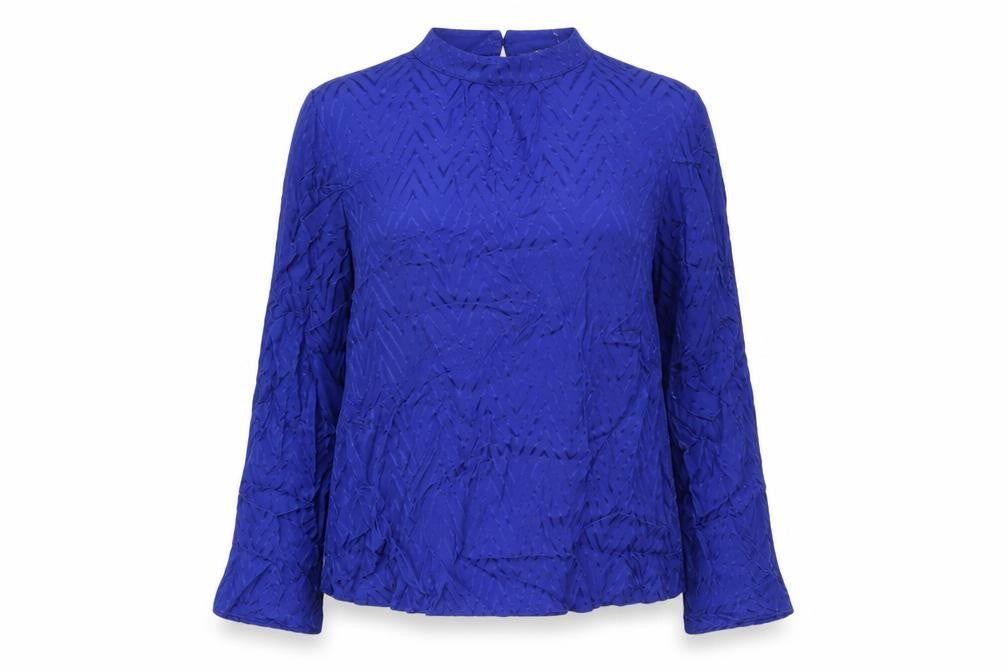 Marks and Spencer Women's Blue Viscose Blouse UK 16