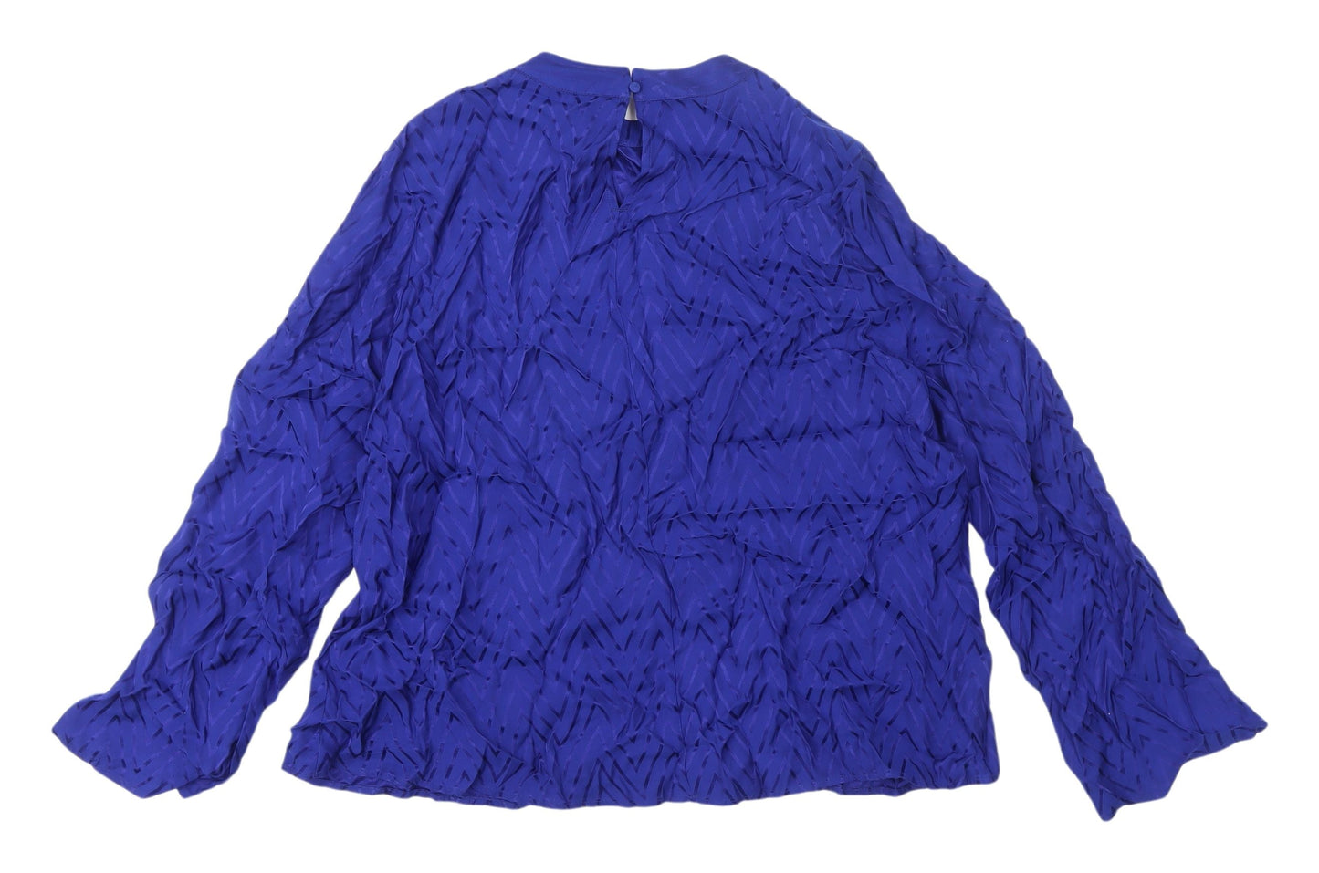 Marks and Spencer Women's Blue Viscose Blouse UK 16