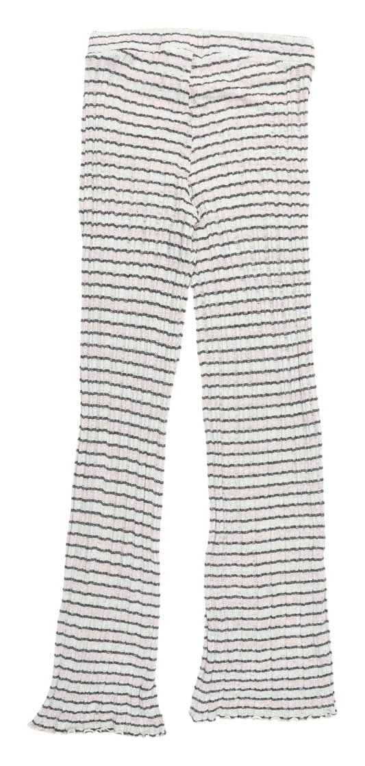 Zara Women's Multicoloured Striped Trousers M