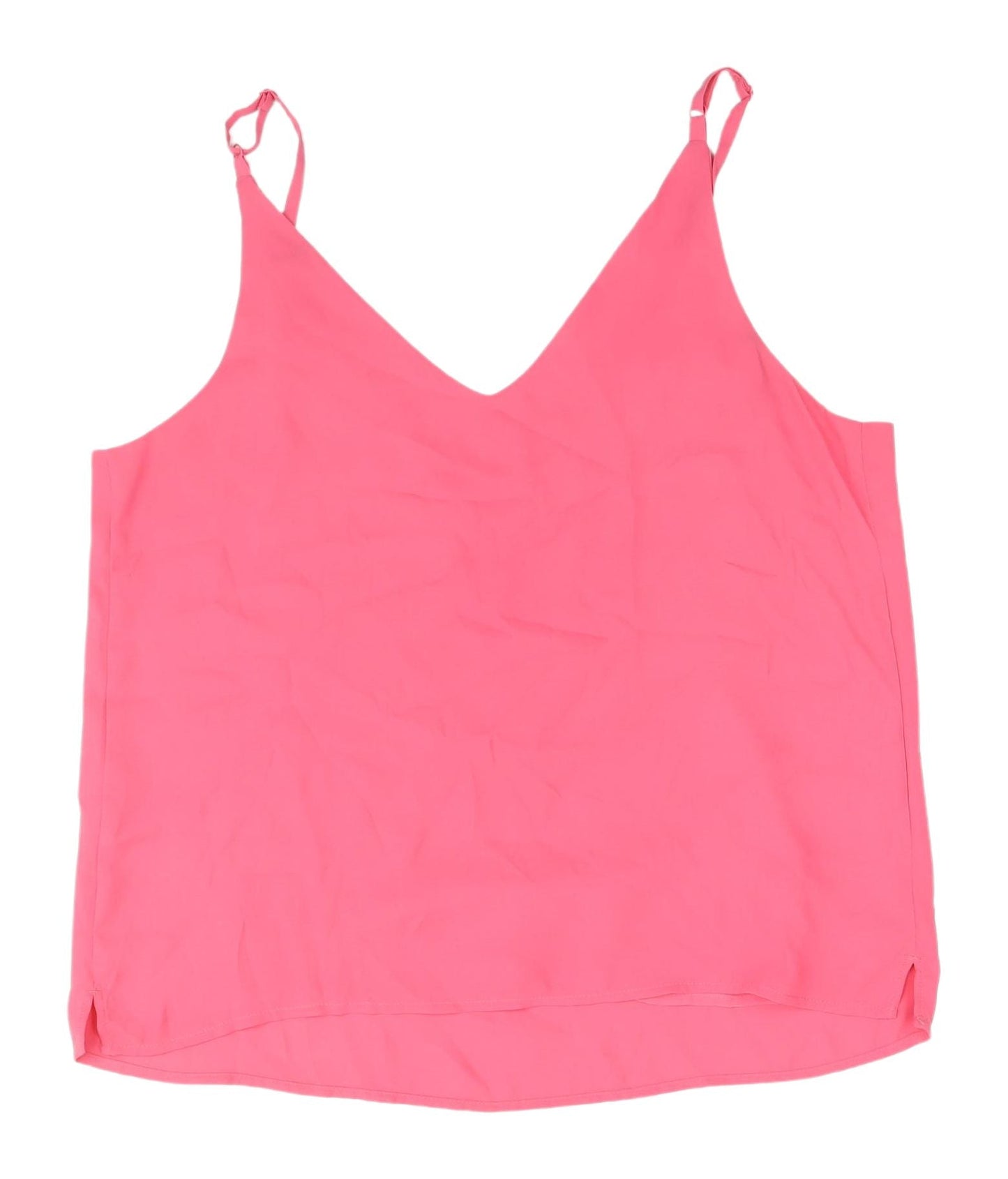 John Lewis Pink Camisole Tank, Size 14, Women's Relaxed Fit