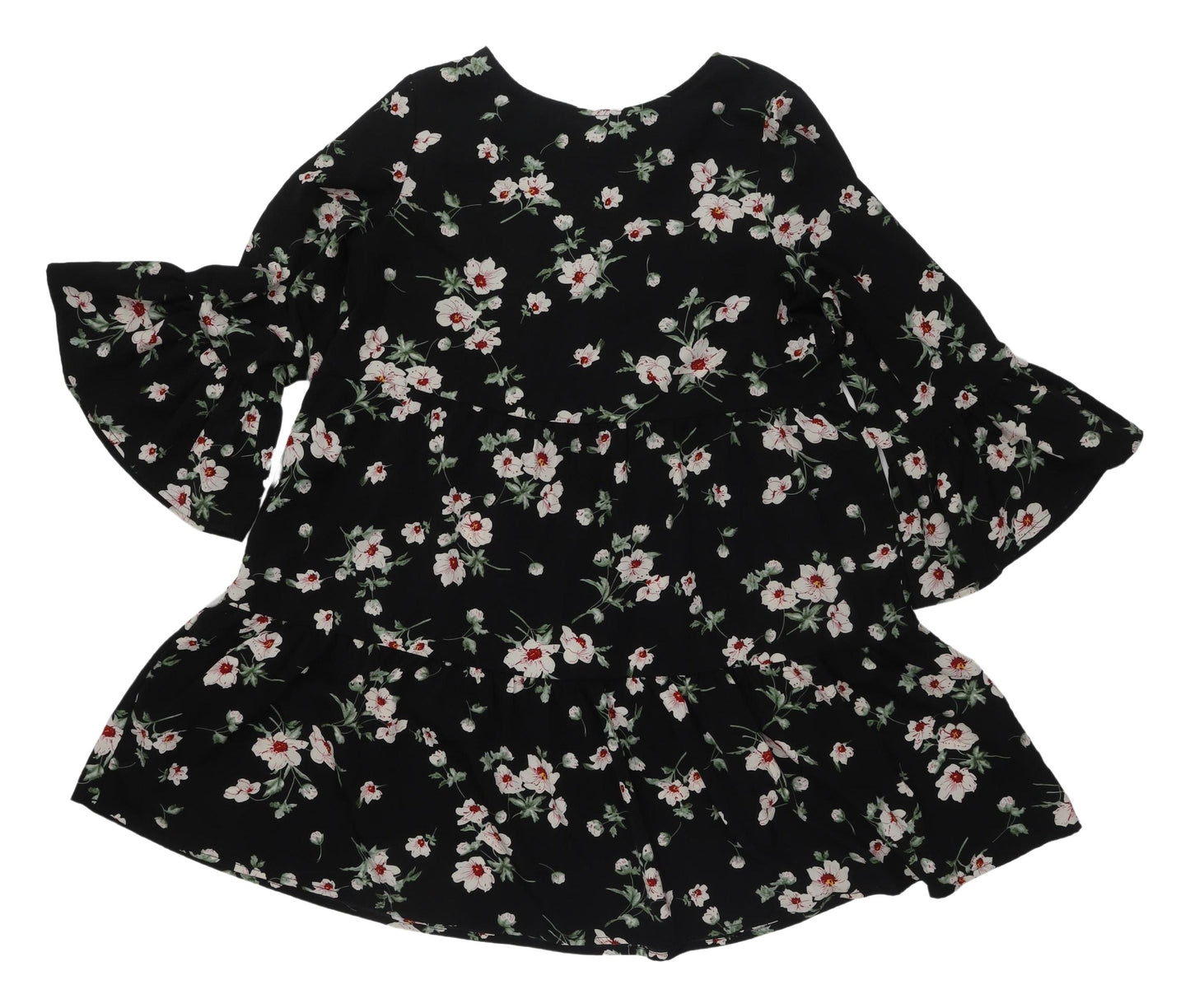 New Look Women's Black Floral Dress UK 10