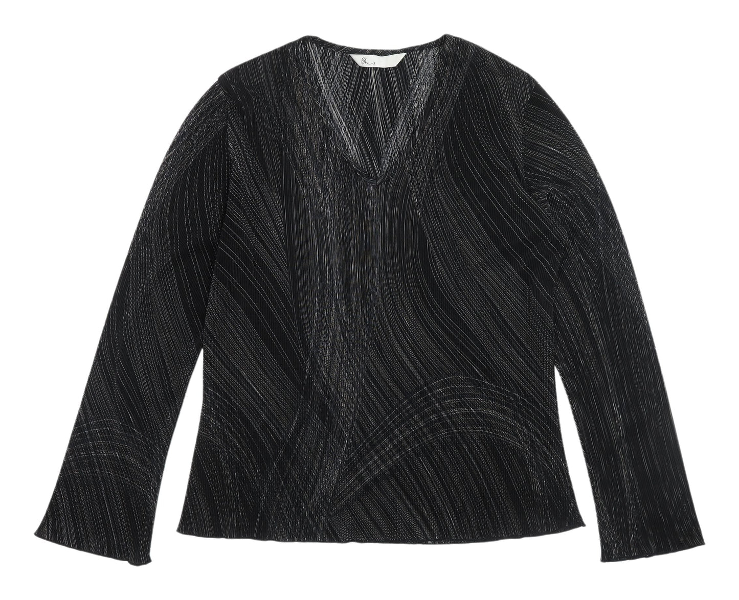 BHS Women's Black V-Neck Blouse Size 16