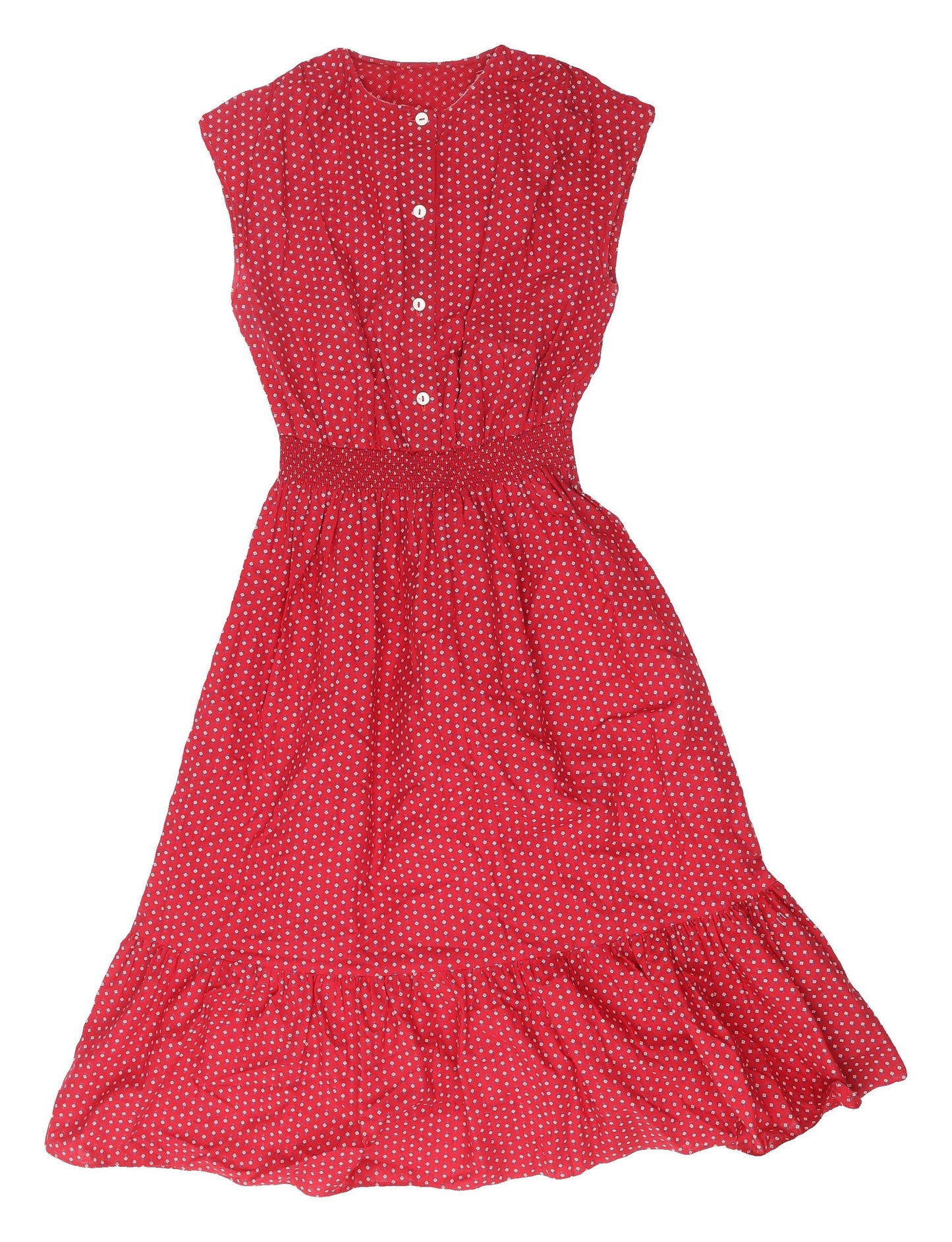 St Michael Women's Red Polka Dot Shirt Dress XS