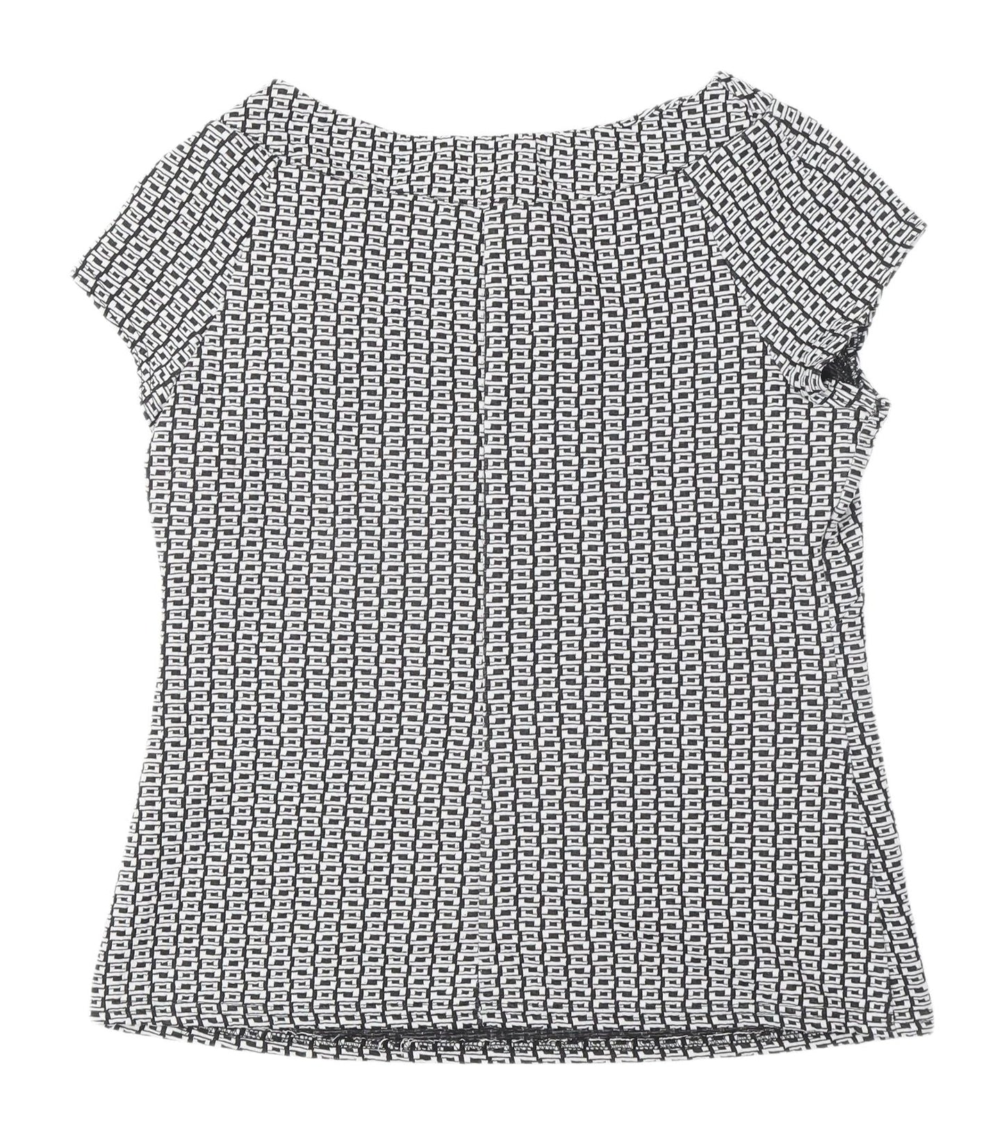 Principles Women's Black Geometric Blouse Size 14