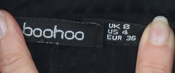 boohoo Women's Black Ankle Trousers Size 8