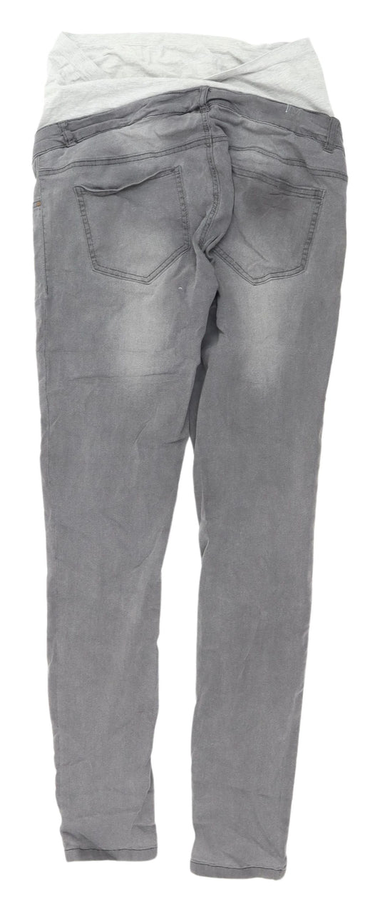 Mama Licious Women's Grey Maternity Skinny Jeans