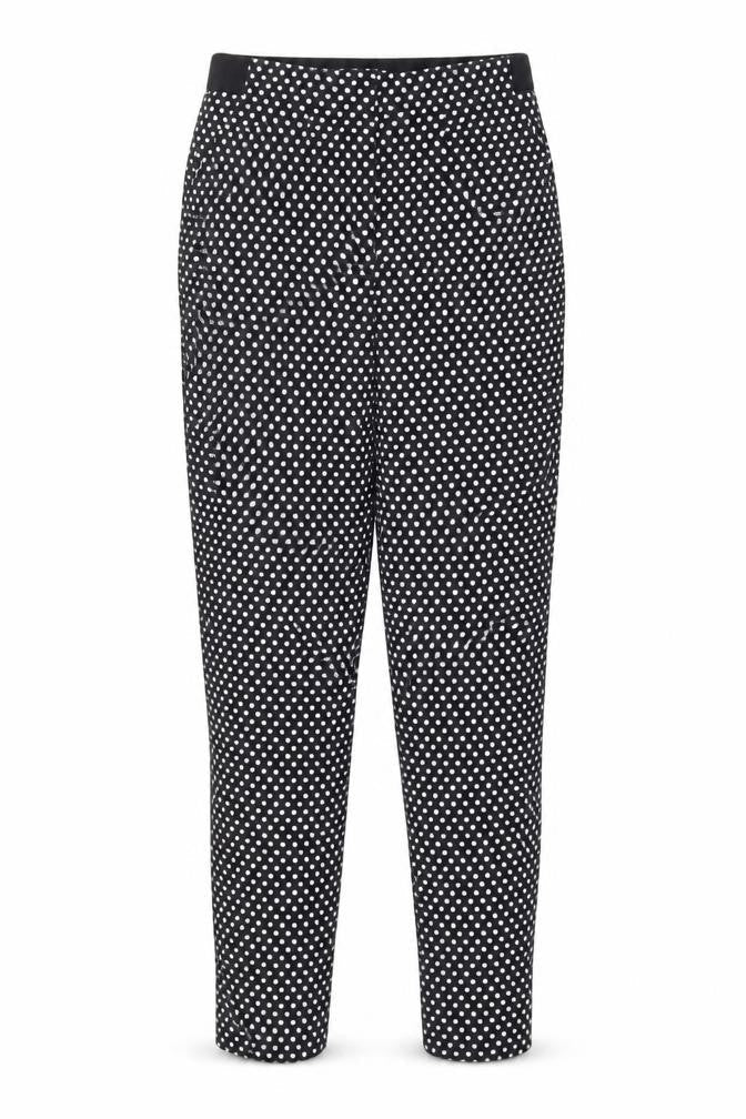 Marks and Spencer Black Polka Dot Women's Trousers Size 10