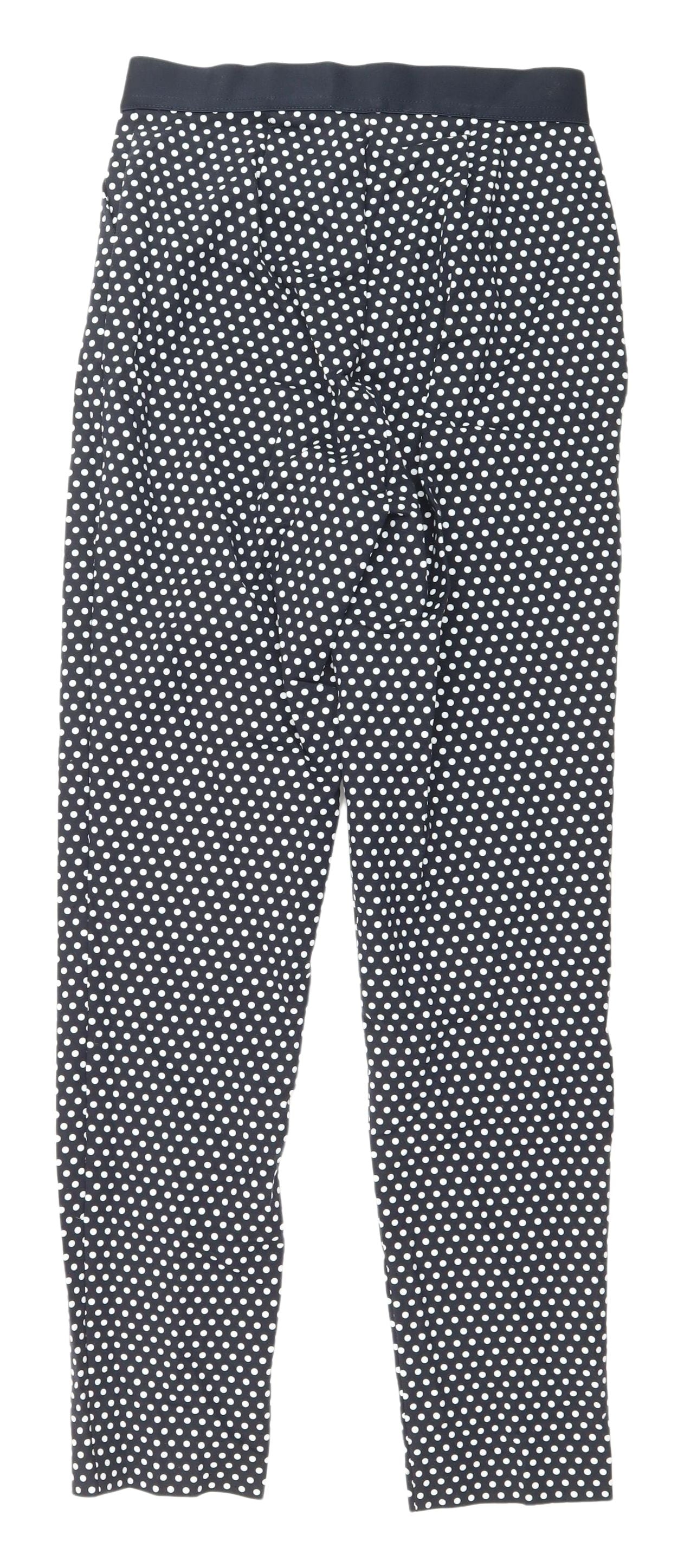 Marks and Spencer Black Polka Dot Women's Trousers Size 10