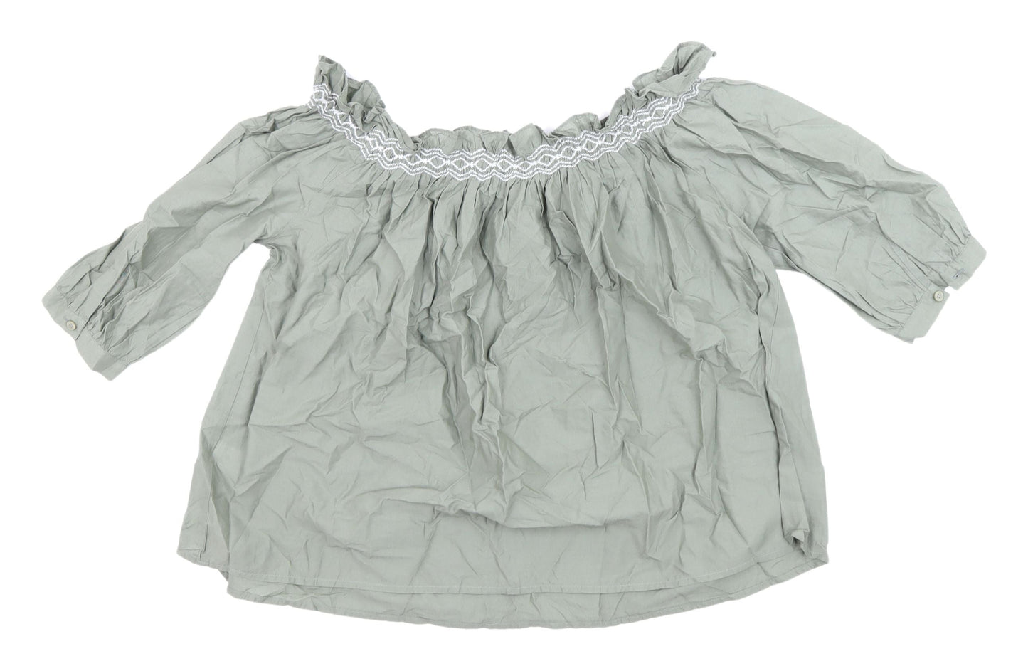 Marks and Spencer Khaki Women’s Off Shoulder Top
