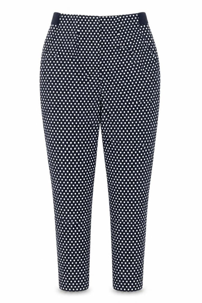 Marks and Spencer Women's Blue Polka Dot Dress Pants