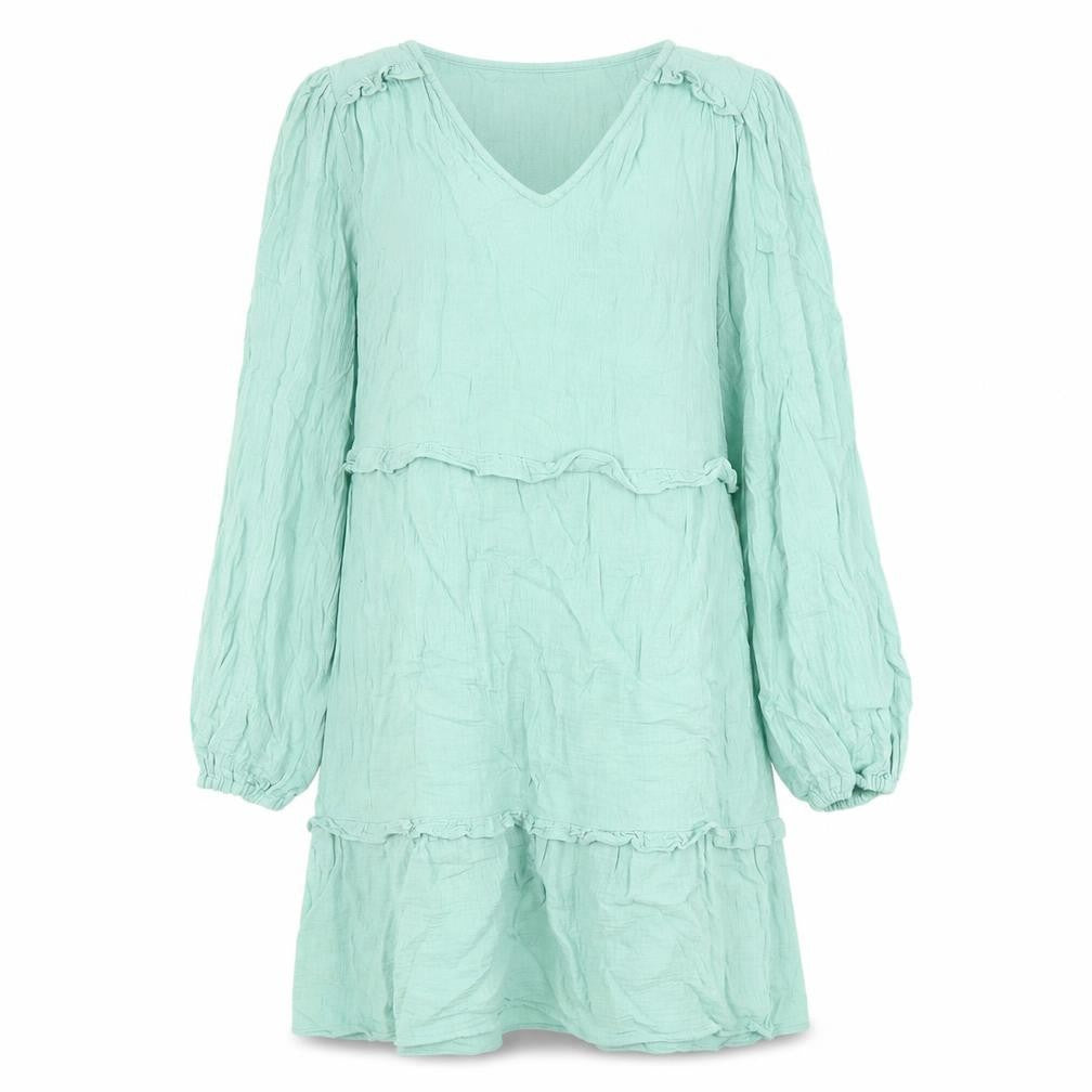 Front view of Marks & Spencer Green Shift Dress -, size 8