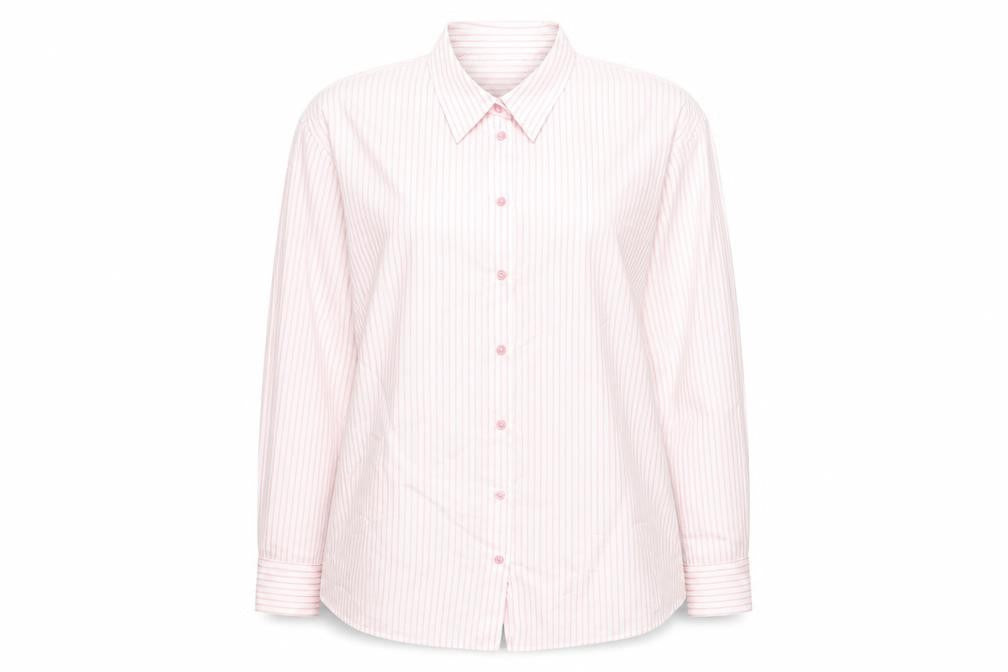 Womens UK Size XL United Colors of Benetton Pink Cotton Blend Button-Up