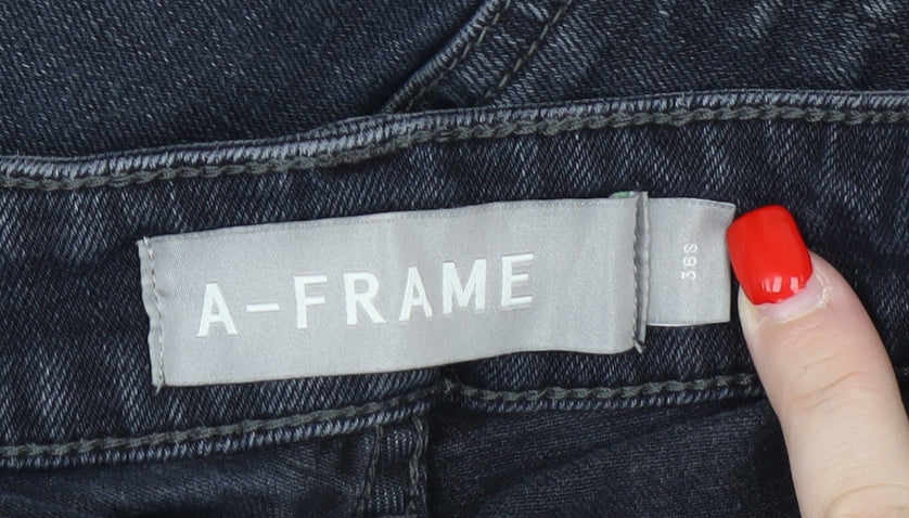 A-FRAME Women's Black Straight Jeans Size 12