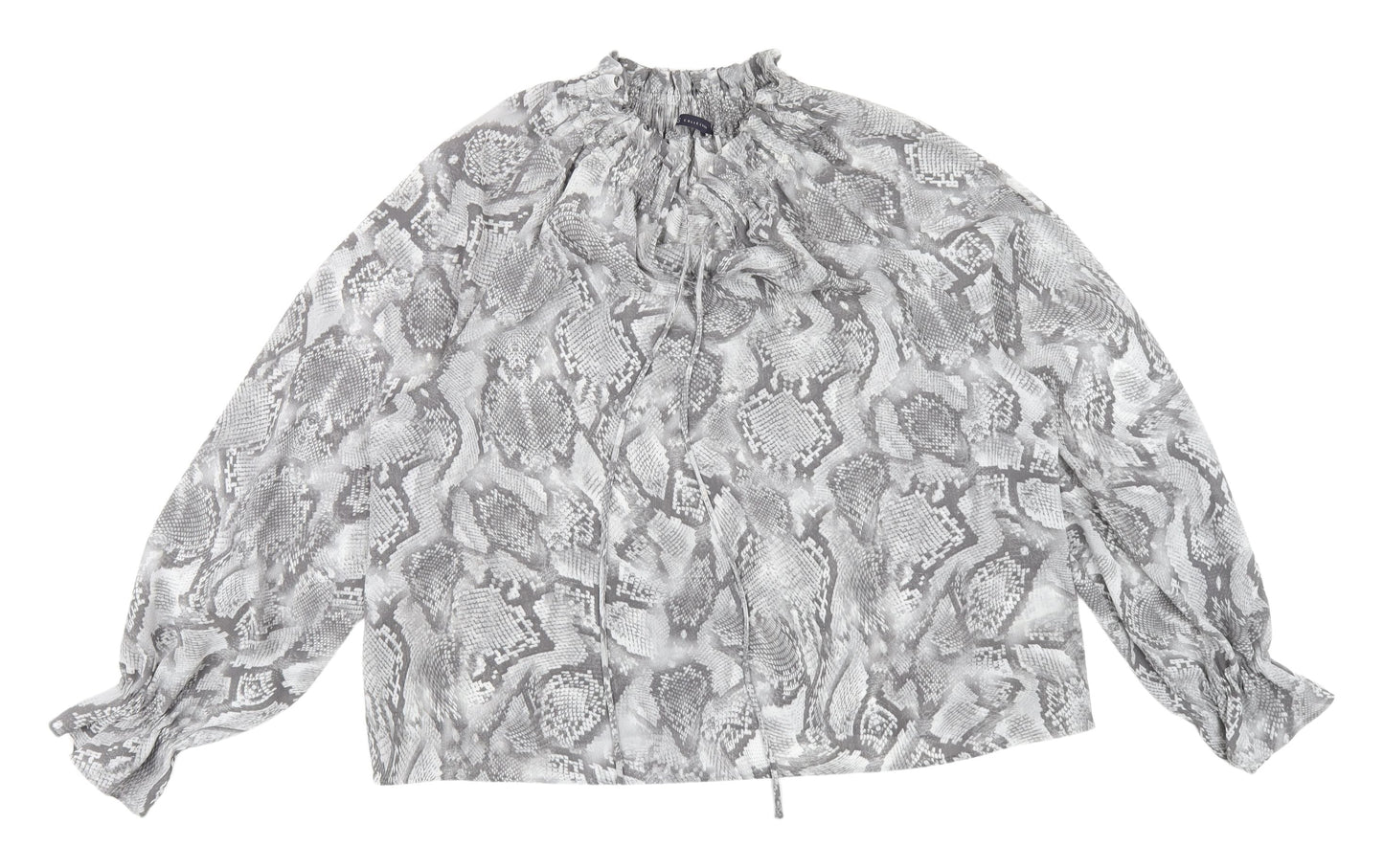Marks and Spencer Women's Grey Animal Print Blouse