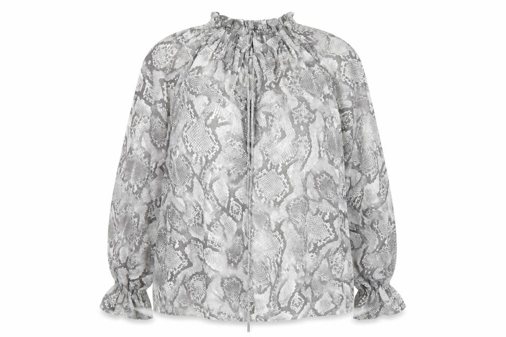 Marks and Spencer Women's Grey Animal Print Blouse