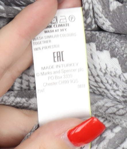 Marks and Spencer Women's Grey Animal Print Blouse