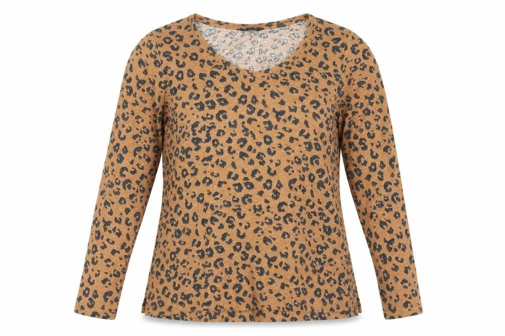 Marks and Spencer Women's Beige Leopard Print Top