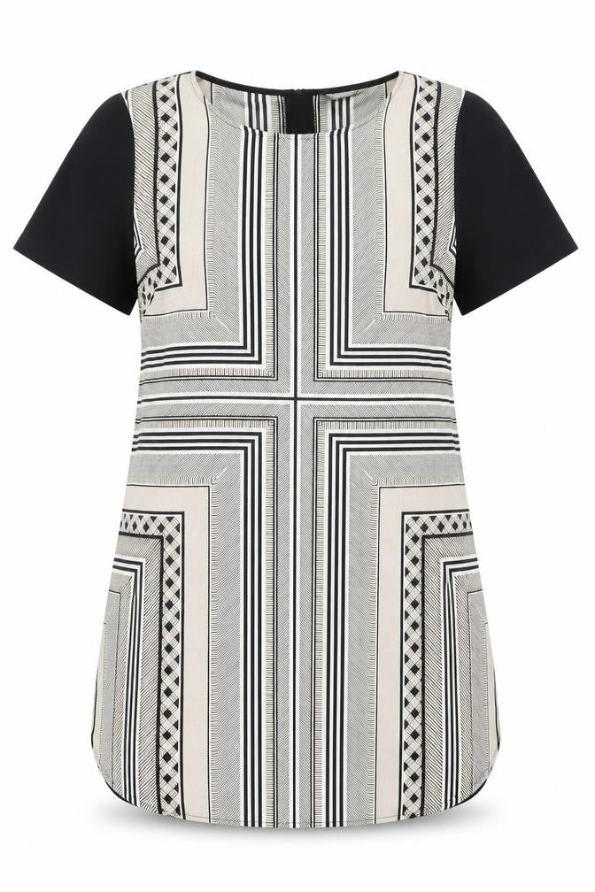 Marks and Spencer Geometric Blouse, Size 14, Women's Classic