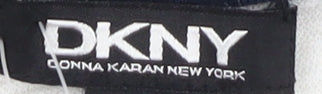 DKNY Women's Striped Jersey T-Shirt, Black/White, S