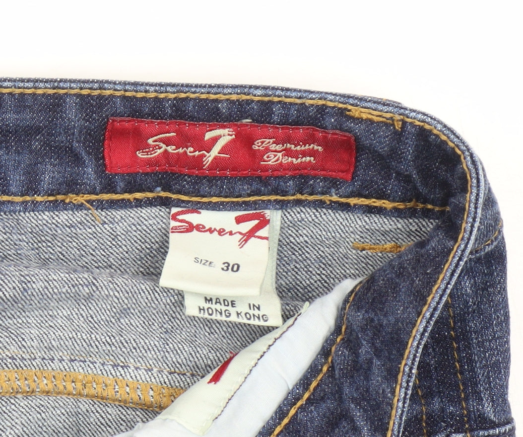 Seven7 Men's Blue Straight Jeans - Size 30