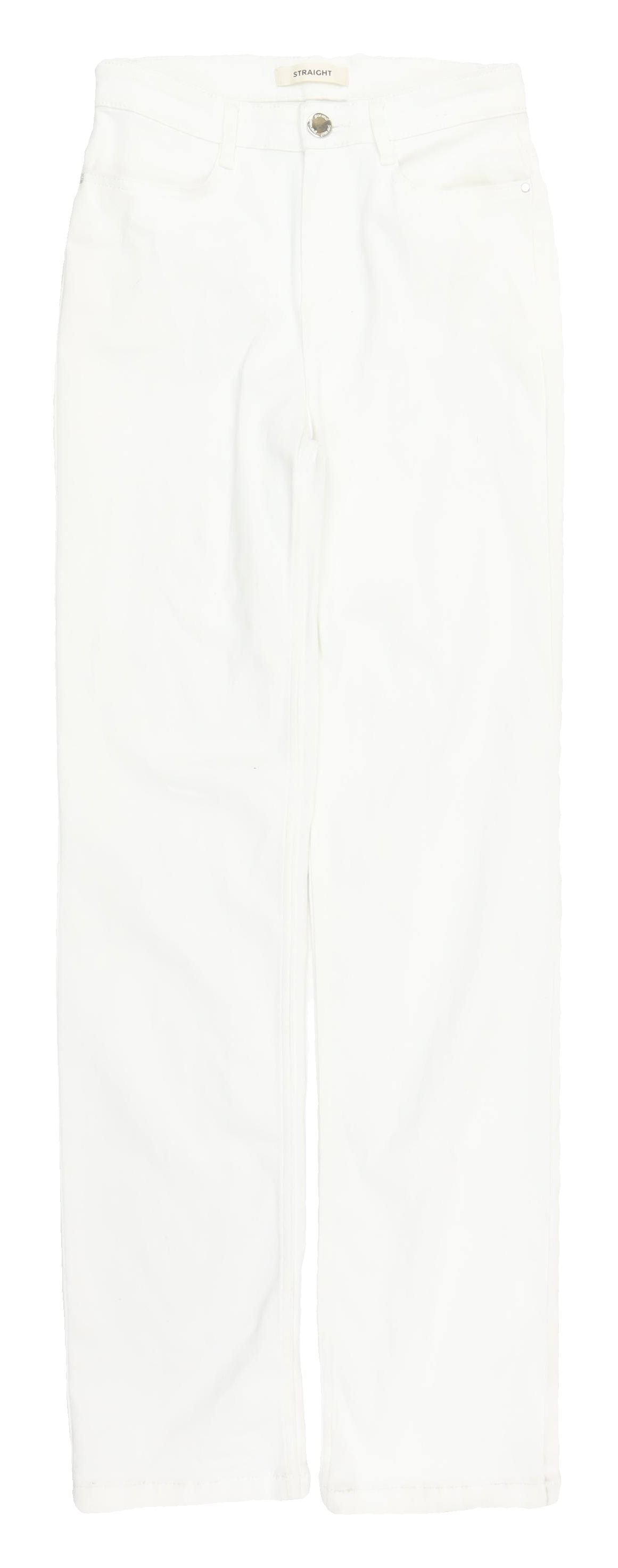 Marks and Spencer Women's White Straight Jeans, Size 8