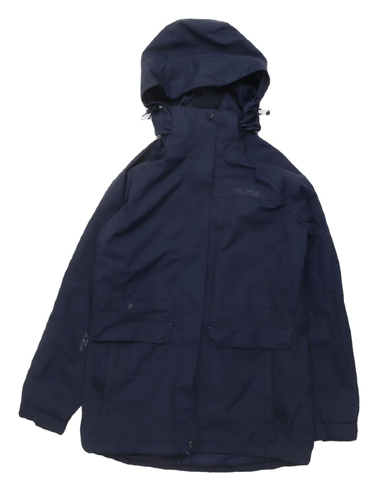 Mountain Warehouse Unisex Blue Parka Jacket Size 10