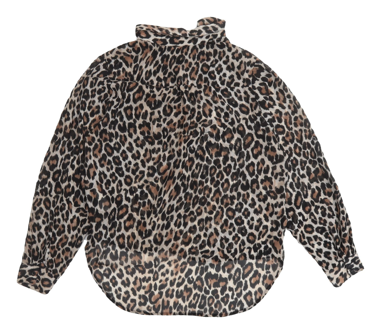 H&M Women's Multicoloured Animal Print Blouse Size 6