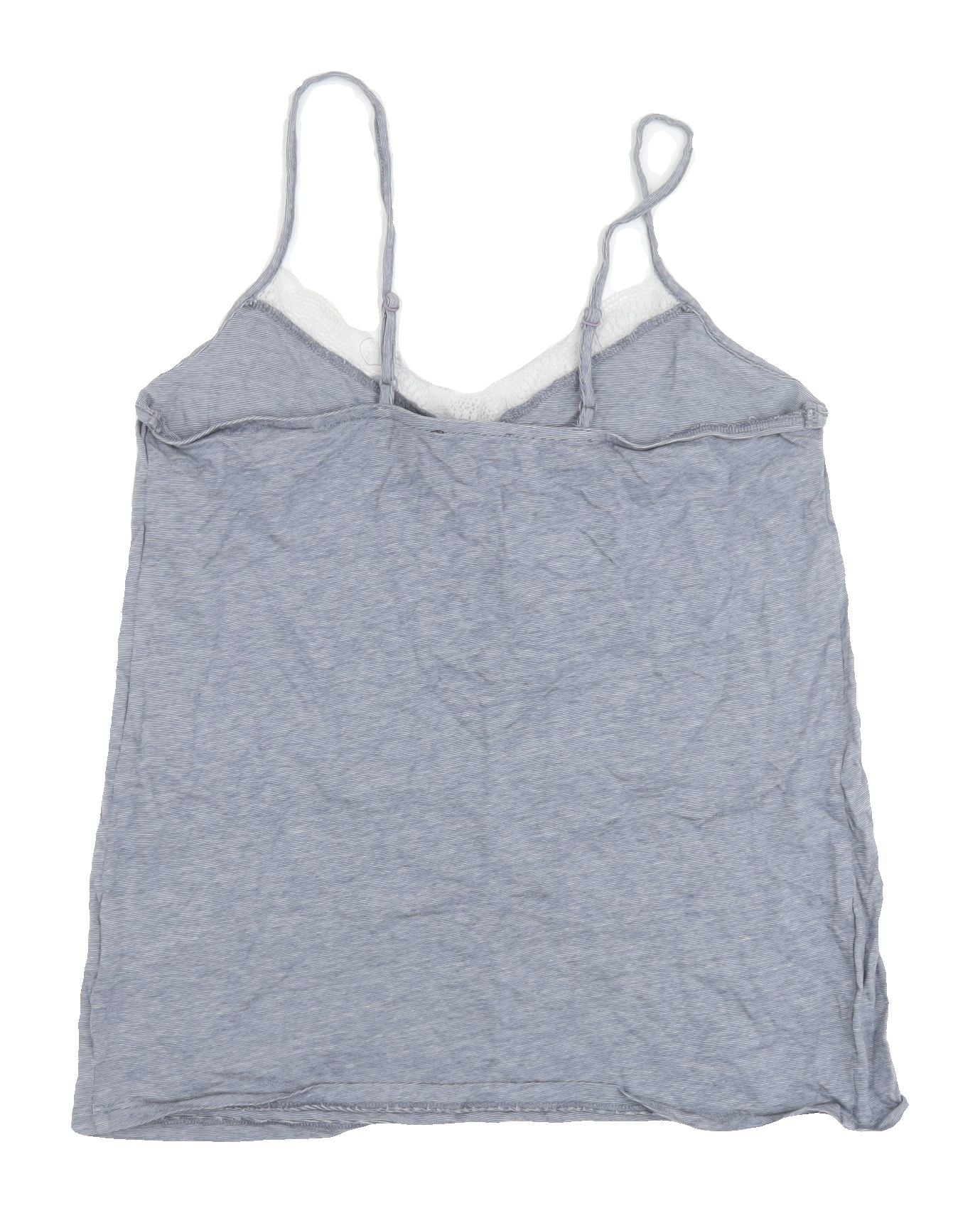 New Look Maternity Blue Camisole with Lace Accents Size 8