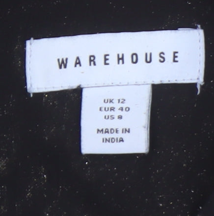 Warehouse Women's Black A-Line Dress Size 12