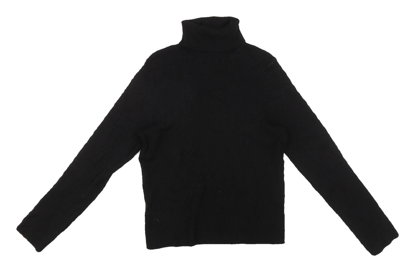 H&M Divided Women's Black Roll Neck Jumper L