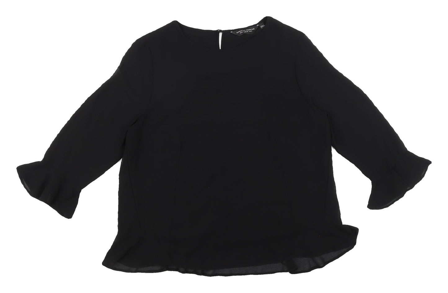 Dorothy Perkins Women's Black Blouse Size 14