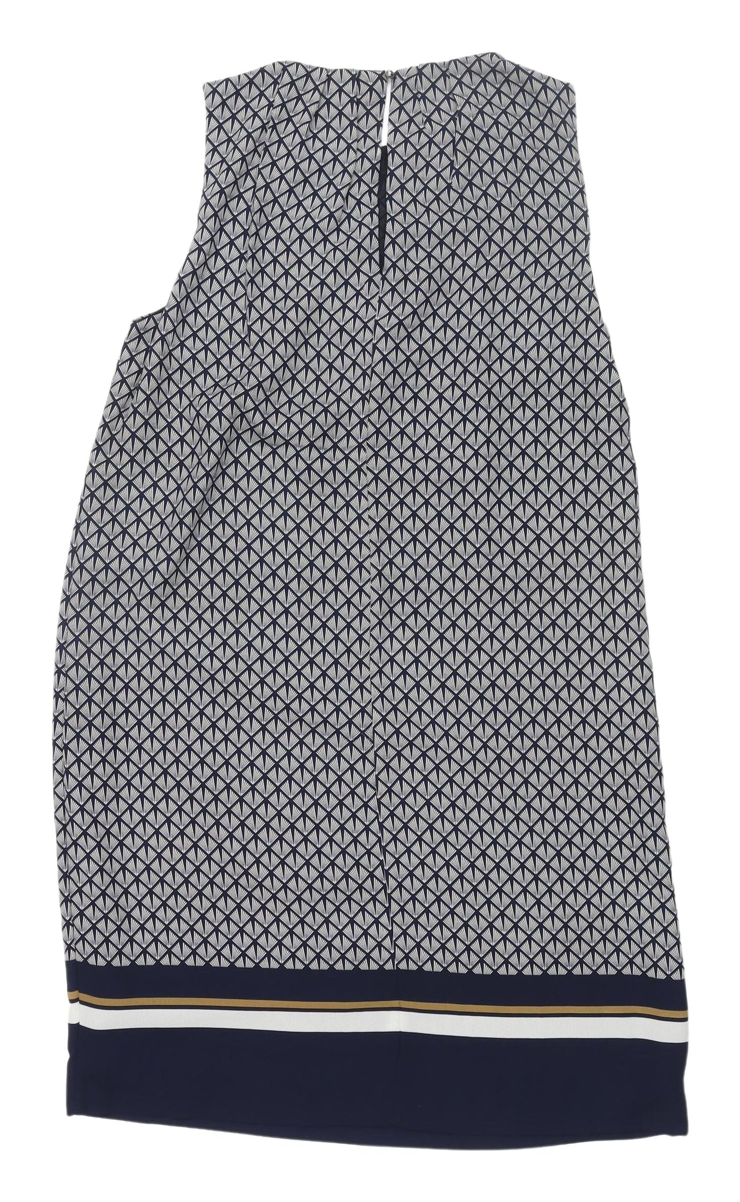 H&M Women's Geometric Shift Dress UK 8 Multicolour