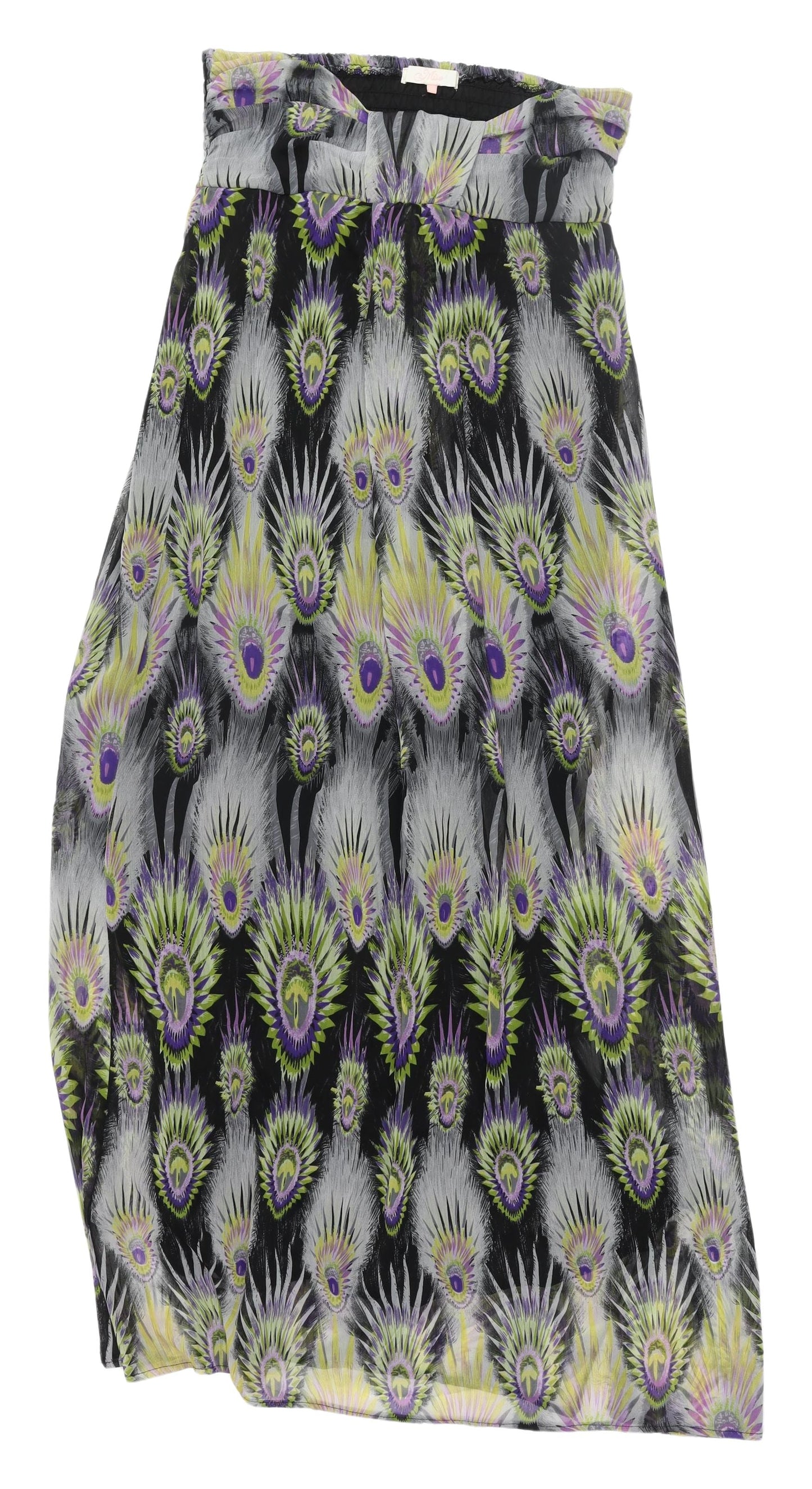 Women's Multicoloured Midi Dress, Size 10, Geometric Pattern