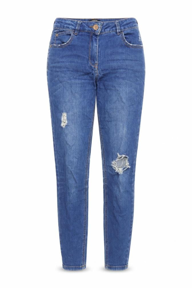 Matalan Women's Blue Skinny Jeans, Size 8 - Distressed