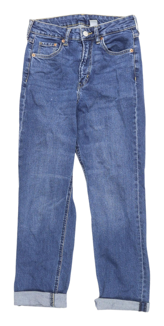 H&M Women's Blue Slim Fit High Rise Jeans