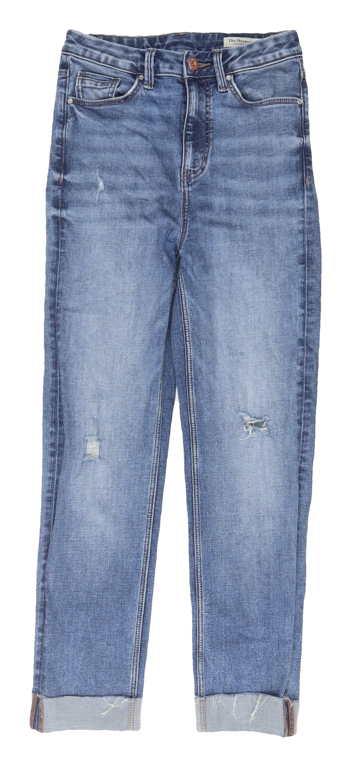Marks and Spencer Women’s Blue Straight Jeans, Size S