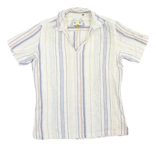 Unisex Adultss UK Size M Topman Multicoloured Cotton T-Shirt
