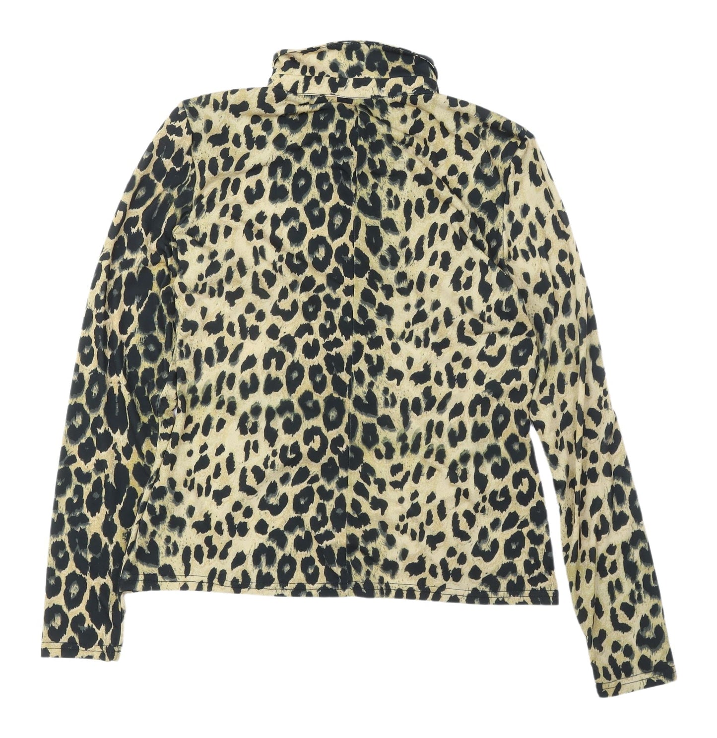 Warehouse Women's Multicoloured Leopard Button-Up Shirt M