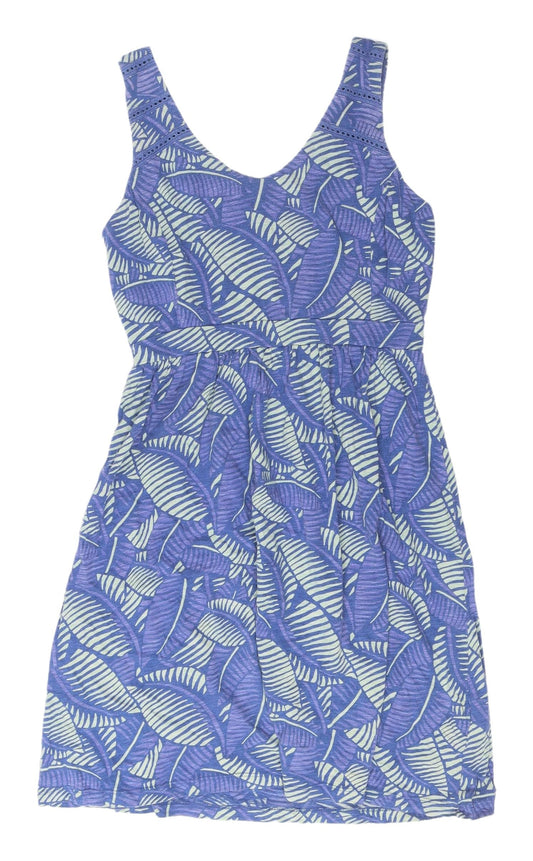Fat Face Women's Blue Fit & Flare Dress - Size 10