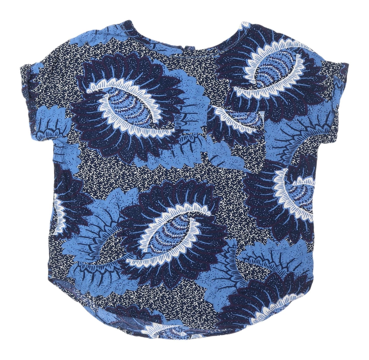 Next Women's Blue Floral Blouse Size 10